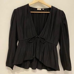Wilfred Tie Front Blouse